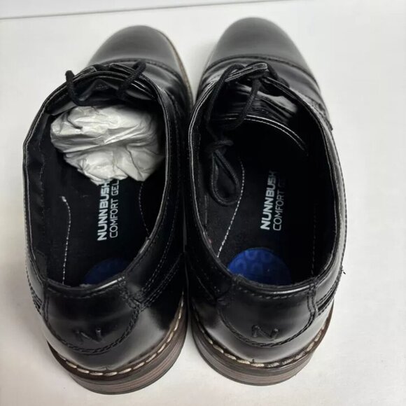Nunn Bush Men’s Hayden Plain Toe Oxford Black, Size 10.5 M main image 6